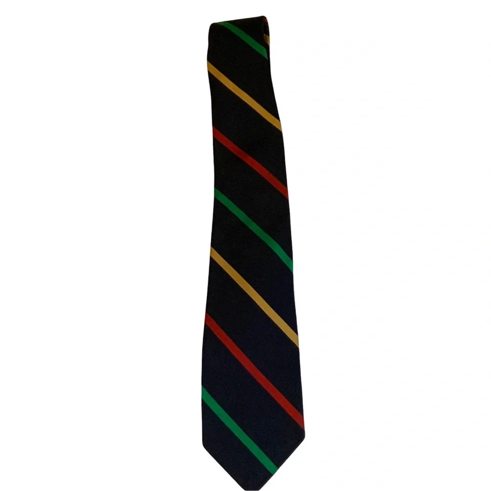 Robert Talbott Vintage Hand Sewn Blue Striped Classic Tie The Gentry Shop - Picture 2 of 5